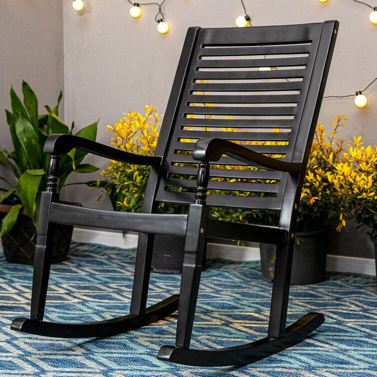 Black best sale rocking chair